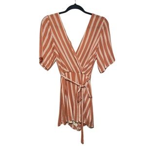 Blue Rain Striped Romper